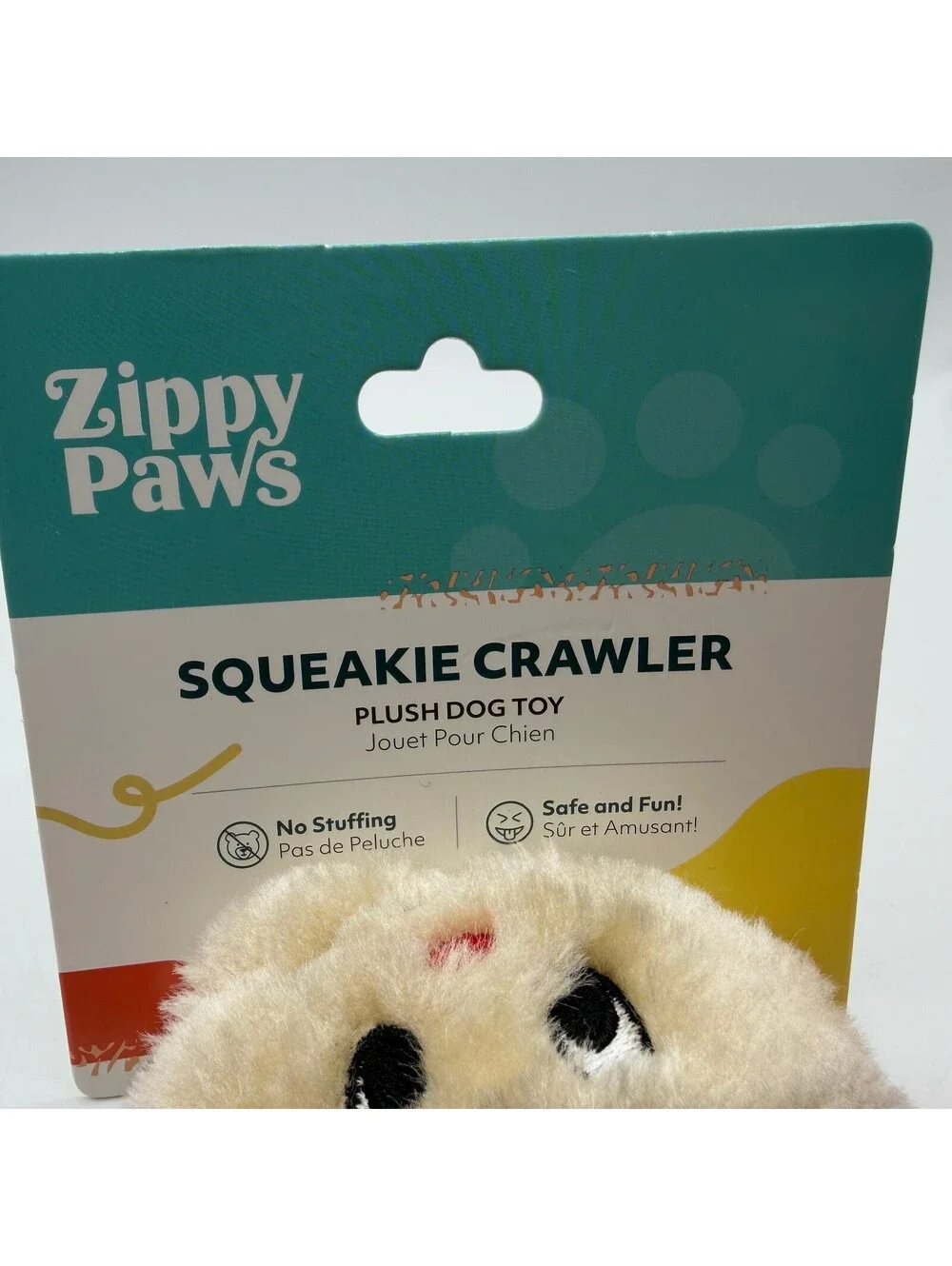 ZippyPaws Squeakie Crawler Ladybug Plush Dog Toy No Stuffing Squeaker NWT Betsey